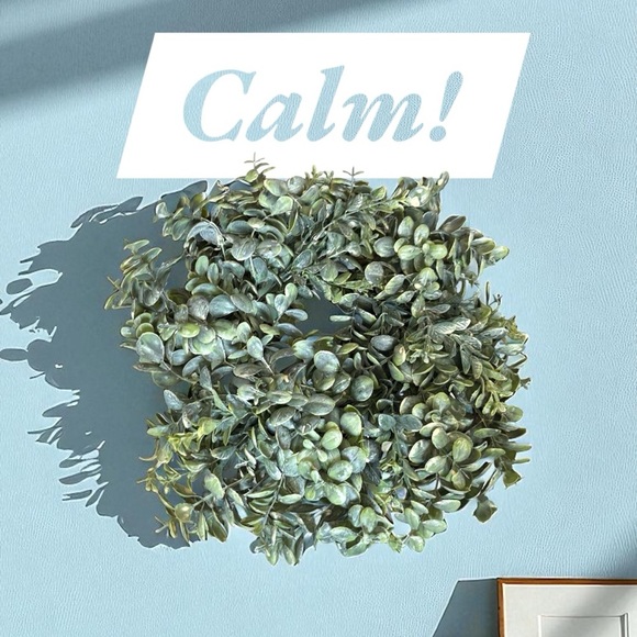 National Tree Company Elegant Green Faux Eucalyptus Wreath For Home Decor - Picture 3 of 5